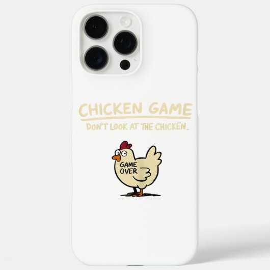 ニワトリゲーム 鶏を見ちゃダメ 面白いひよこ Case-Mate iPhoneケース (裏面)