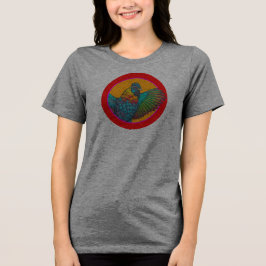ニワトリサークルデザイン トライブレンドＴシャツ