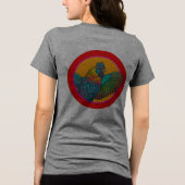 ニワトリサークルデザイン トライブレンドTシャツ (裏面)