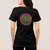 ニワトリサークルデザイン トライブレンドTシャツ (裏面)
