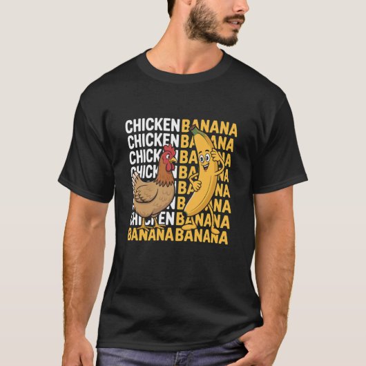 ニワトリバナナのミーム Tシャツ (正面)