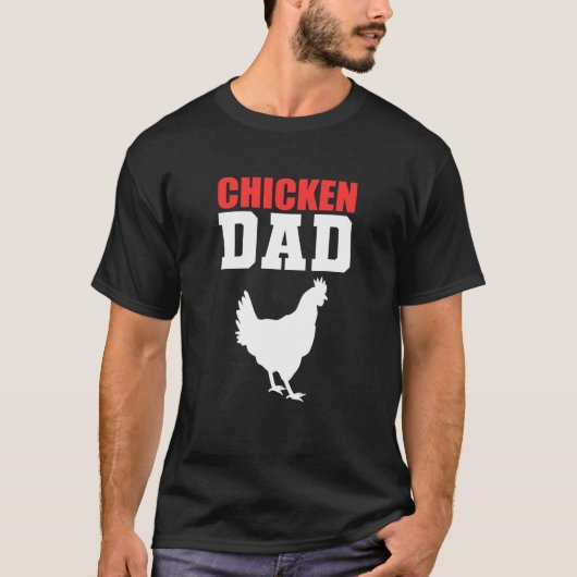 ニワトリパパ牧場主 Tシャツ (正面)
