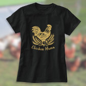 ニワトリママ養鶏女性卵農家 Tシャツ