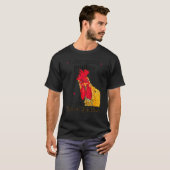 ニワトリ中毒検査陽性 Tシャツ (正面フル)