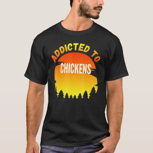 ニワトリ中毒 Tシャツ (正面)