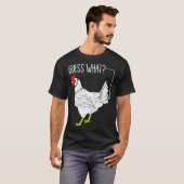 ニワトリ予想何ジョークニワトリ Tシャツ (正面フル)