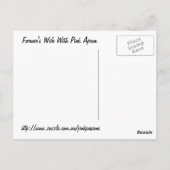 ニワトリ付き農家 ポストカード (裏面)