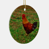 ニワトリ向離れ セラミックオーナメント (右)