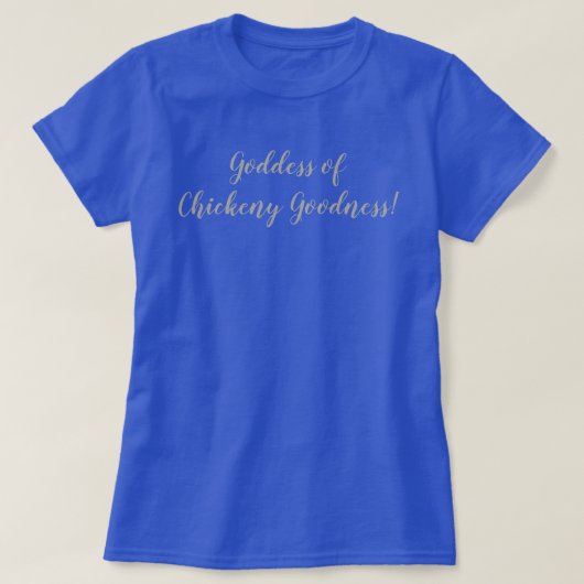 ニワトリ善の女神! Tシャツ (デザイン正面)