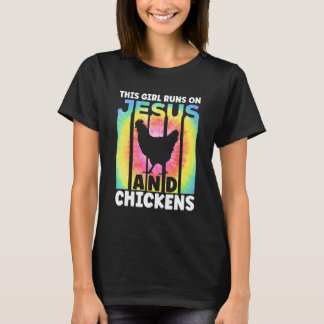 ニワトリ好きな女性のためのニワトリの服 Tシャツ