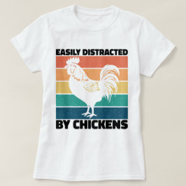 ニワトリ好きの人に気を取られクールやすい Tシャツ