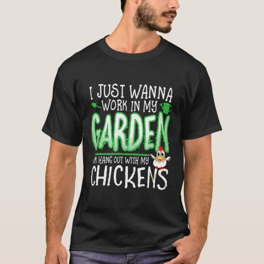 ニワトリ小屋の庭 Tシャツ (正面)