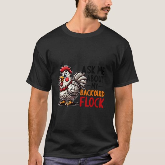 ニワトリ小物 鶏グッズ 養鶏家 R Tシャツ (正面)
