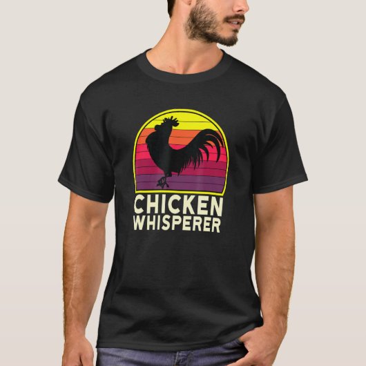 ニワトリ愛好家のためのTシャツ 鶏のささやき人 Tシャツ (正面)
