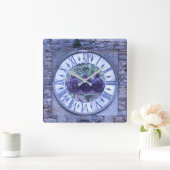 ニワトリ時計 スクエア壁時計 (ホーム)