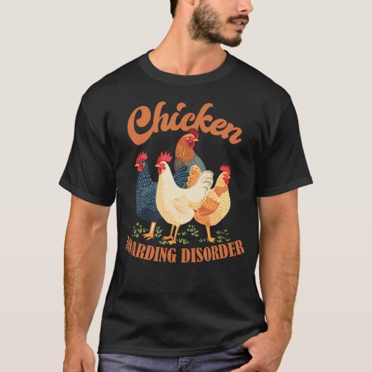 ニワトリ溜め込み障害 ニワトリ Tシャツ (正面)