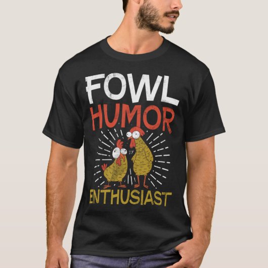 ニワトリ農家と農家は趣味でニワトリを育てる Tシャツ (正面)