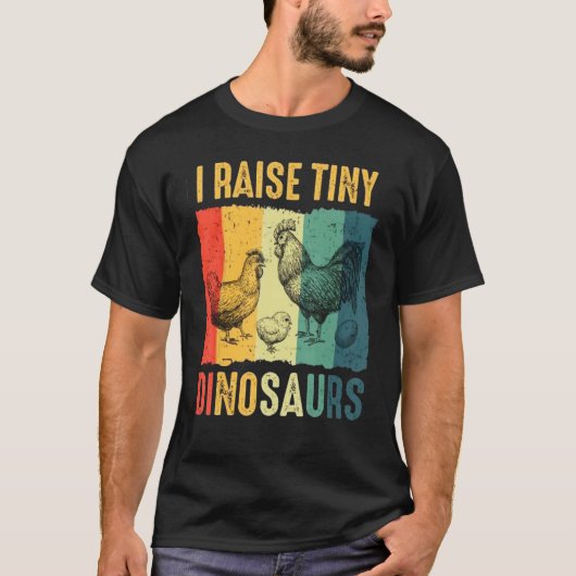 ニワトリ農家の男性 Tシャツ (正面)