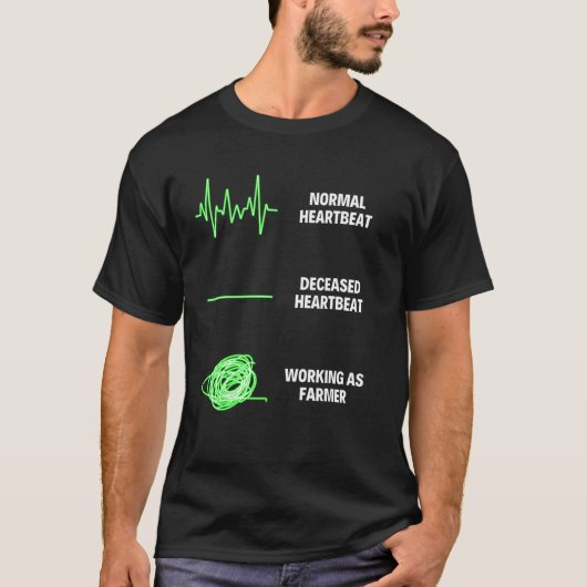 ニワトリ農家養鶏 Tシャツ (正面)