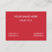 ニワトリ飼育動物I早起きニワトリおもしろいー 名刺 (裏面)