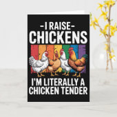 ニワトリ飼育者 ファームポールトリー _3 カード (黄色い花)
