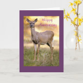 ニワトリ カード (黄色い花)