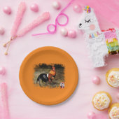 ニワトリ/ガロ/雄鳥 ペーパープレート (パーティー)