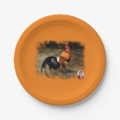 ニワトリ/ガロ/雄鳥 ペーパープレート (正面)