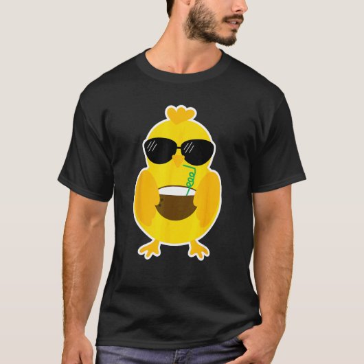 ニワトリ コミック フレンド 動物 愛 Tシャツ (正面)