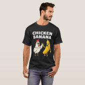 ニワトリ ナナ ハイタッチ 楽しい Tシャツ (正面フル)
