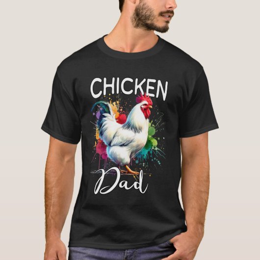 ニワトリ・パパ・ニワトリ Tシャツ (正面)