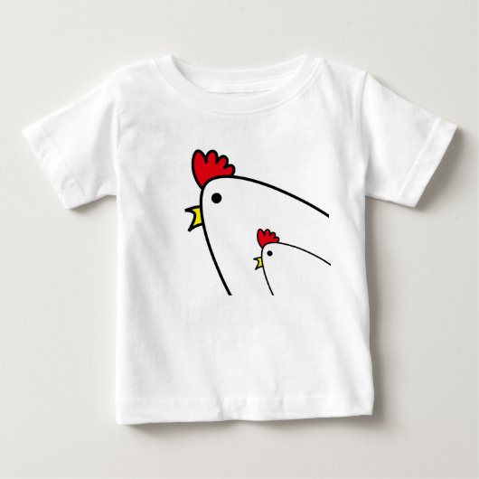 ニワトリ ベビーTシャツ (正面)