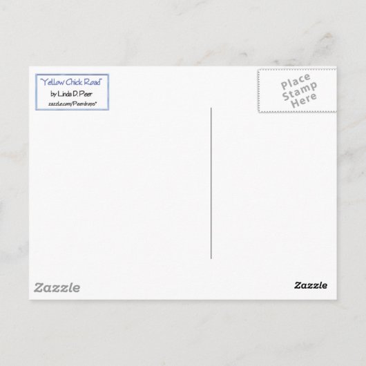 ニワトリ ポストカード (裏面)