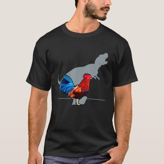 ニワトリ 恐竜 動物 Tシャツ (正面)