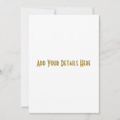 ニワトリ 招待状 (裏面)