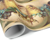 ニワトリ、花、イースターエッグ ラッピングペーパー (ロールコーナー)