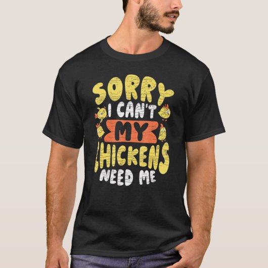 ニワトリ 農場の動物 Tシャツ (正面)