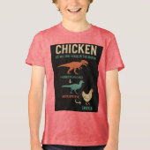 ニワトリ: 6500万年の歴史 トライブレンドTシャツ (正面)