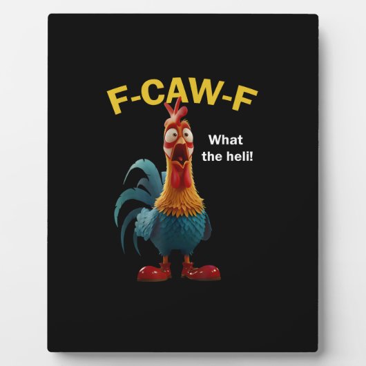 ニワトリ F-CAW-F F-caw-F フォトプラーク (正面)