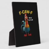 ニワトリ F-CAW-F F-caw-F フォトプラーク (側面)