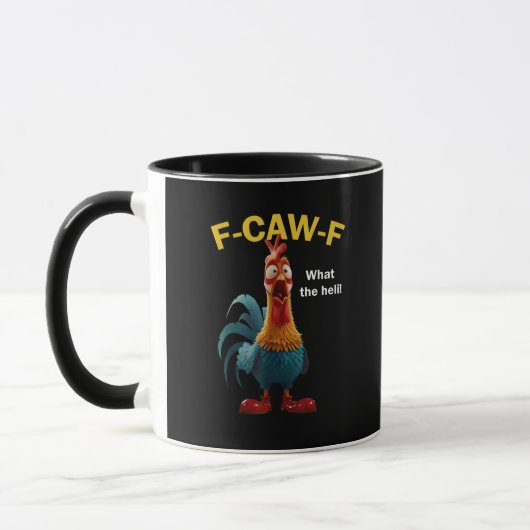 ニワトリ F-CAW-F F-caw-F マグカップ (左)