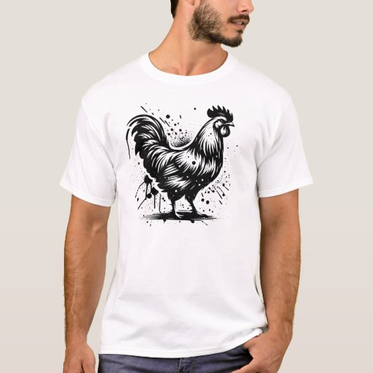 ニワトリ Tシャツ (正面)