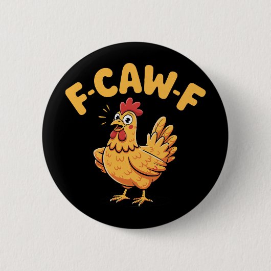 ニワトリFcawfニワトリ 缶バッジ (正面)