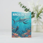 ニンガルー・リーフ オーストラリア ポストカード (スタンド正面)