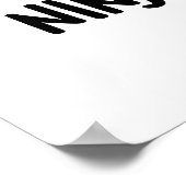 ニンジャブレッドおもしろいマンギンガーブレッドパン ポスター (角)