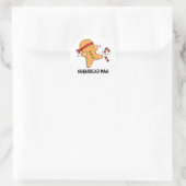 ニンジャブレッドおもしろいマンギンガーブレッドパン ラウンドシール (バッグ)