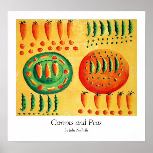ニンジンとエンドウ ポスター (正面)