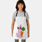 ニンジンとハートのウサギ エプロン (インサイチュ)