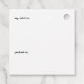 ニンジンとペッパーpals漫画エスカベチェ漬物 フェイバータグ (裏面)