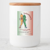 ニンジンとペッパーpals漫画エスカベチェ漬物 フードラベル (正面)